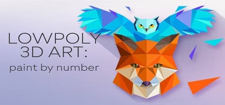LowPoly 3D Art Paint by Number: A Relaxing Polygon Puzzle Adventure