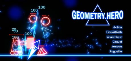 Geometry Hero: Fast-Paced 2D Hack and Slash Action
