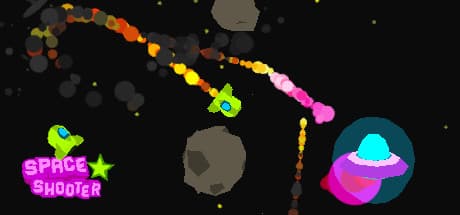 スペースシューター:小惑星と円盤を撃ち抜け