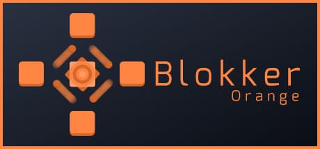 Blokker: Orange - Minimalist Puzzle Game of Trajectory and Teleportation