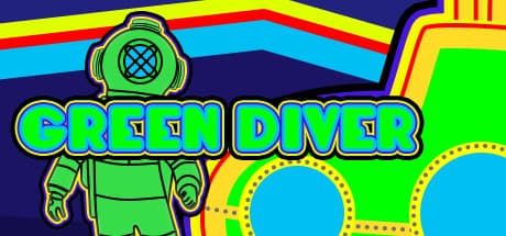 Green Diver: Dive into Psychedelic Ocean Depths
