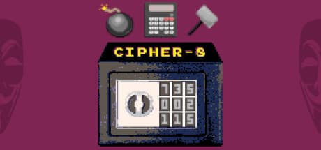 CIPHER-8：サイバーパンク金庫を解読せよ！無料パズルローグライト
