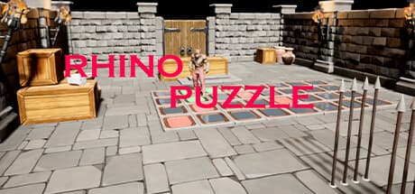 Rhino Puzzle: 罠と挑戦に満ちたシュールな城を探索せよ