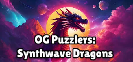 OG Puzzlers: Synthwave Dragons: ネオンのドラゴンパズルアドベンチャー
