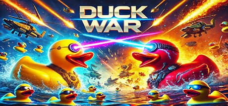 Duck War: Plastic Ducks Battle with Laser Eyes
