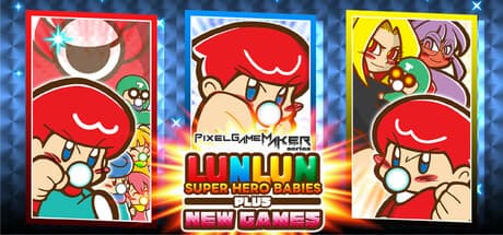 Pixel Game Maker Series LUNLUN SUPER HERO BABIES PLUS NEWGAMES：3つのレトロアクションアドベンチャー