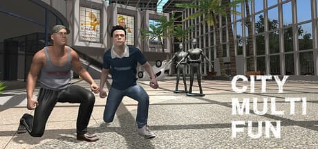 City Multi Fun:広大なインタラクティブ都市を探索&対戦