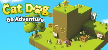Cat Dog Go Adventure: Cooperative Puzzler with Unique Abilities