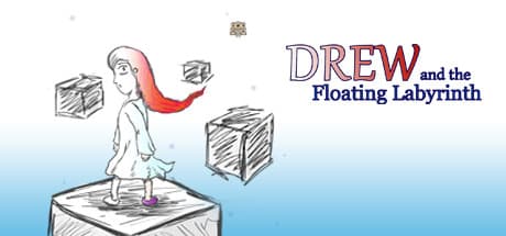Drew and the Floating Labyrinth:手描きパズルプラットフォーマー