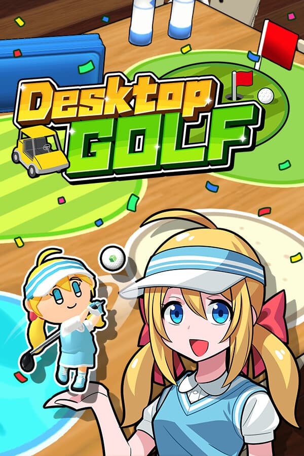 Desktop GOLF: Nostalgic School Desk Golf Action