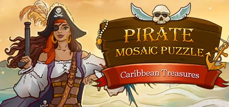 Pirate Mosaic Puzzle. Caribbean Treasures：宝の山を築くモザイクパズル