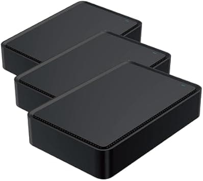 FFF 外付HDD 4TB テレビ録画用外付けハードディスク USB3.0 ブラック PC PS4 4K対応据置タイプ日本国内サポート日本語説明書 (4TB) メーカー MAL34000EX3-BK (× 3)