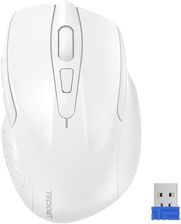 テックネットマウス無線ワイヤレスマウスエルゴノミクス 2.4GHz接続 6ボタン 5段階DPI切替最大2600DPI 24ヶ月電池寿命 USBレシーバー PC