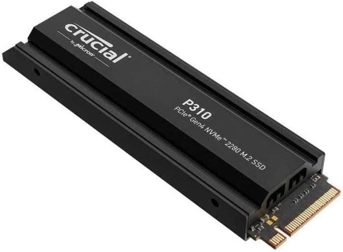 Crucial P310 - SSD - 2TB - 内蔵型 - M.2 2280 - PCIe 4.0 x4 (NVMe) - 統合ヒートシンク。