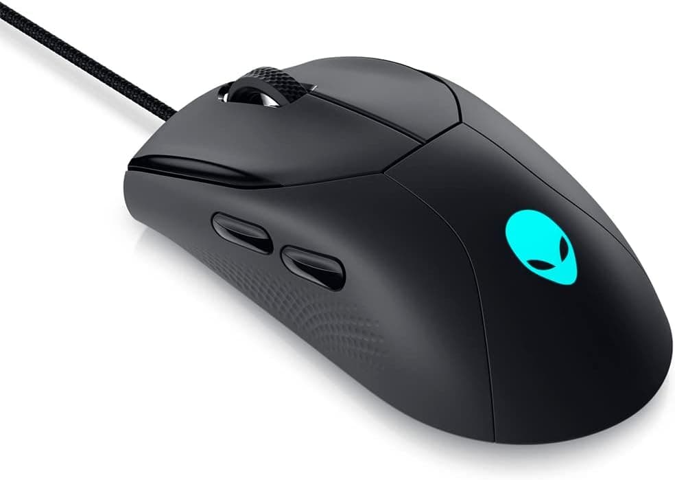 Alienware ゲーミングマウス有線 USB-A 光学センサー 6つの設定ボタン AW320M ブラック