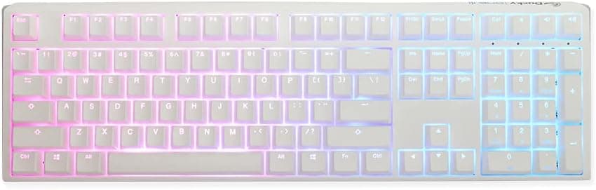 Ducky One 3 ピュアホワイト Hotswap RGB メカニカルキーボード (チェリーMXブルー)