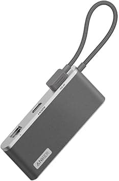 Anker 655 USB-C ハブ (8-in-1) 10Gbps 高速データ転送 USB-Aポート 100W USB Power Delivery対応 USB-Cポート 4K HDMIポート 1Gbps イーサネットポート microSD&SDカードスロット 3.5 mm オーディオジャック搭載 MacBook