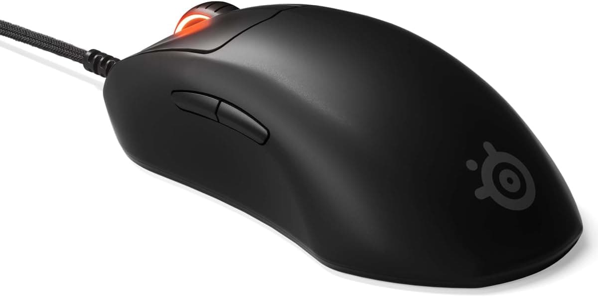 SteelSeries Esports FPS ゲーミングマウス – 超軽量 – プライム+エディション – プログラム可能なボタン5つ – 18K CPI TrueMove Proセンサー – 磁気光学スイッチ – カスタマイズ – RGB照明 – PC