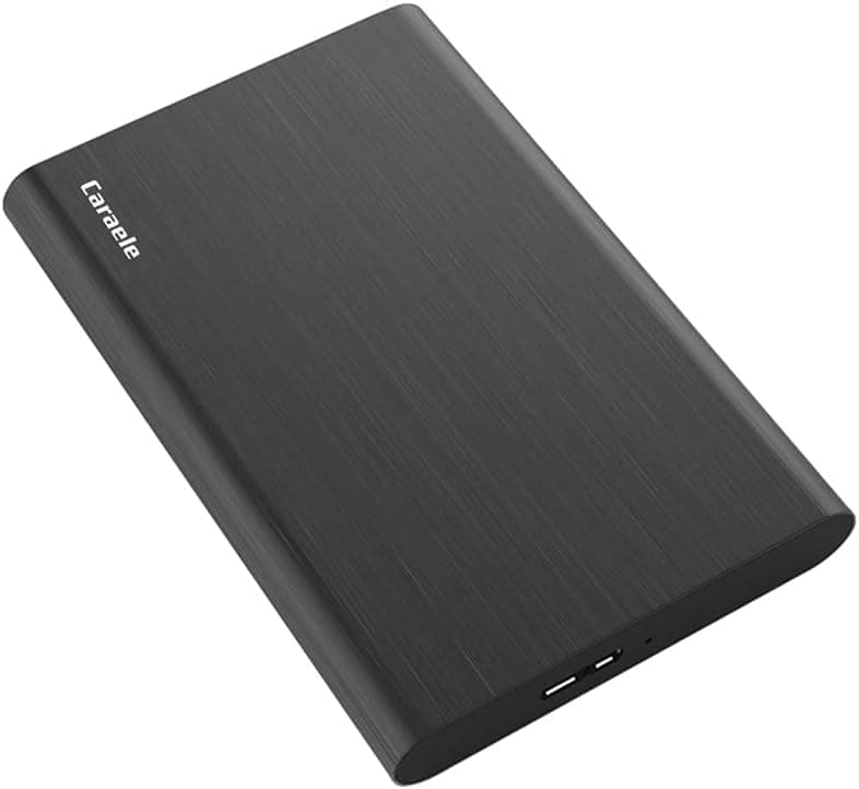 Caraele 500GB ウルトラスリムポータブル外付けハードドライブ USB3.0 HDDストレージ PC