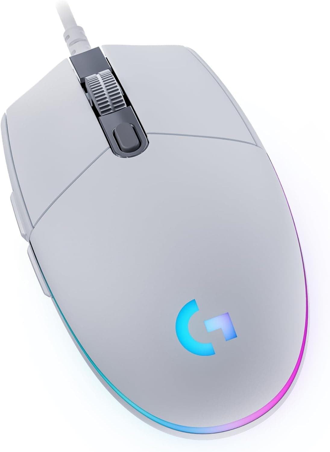 Logitech G203LIGHTSYNC有線ゲーミングマウス-ホワイト