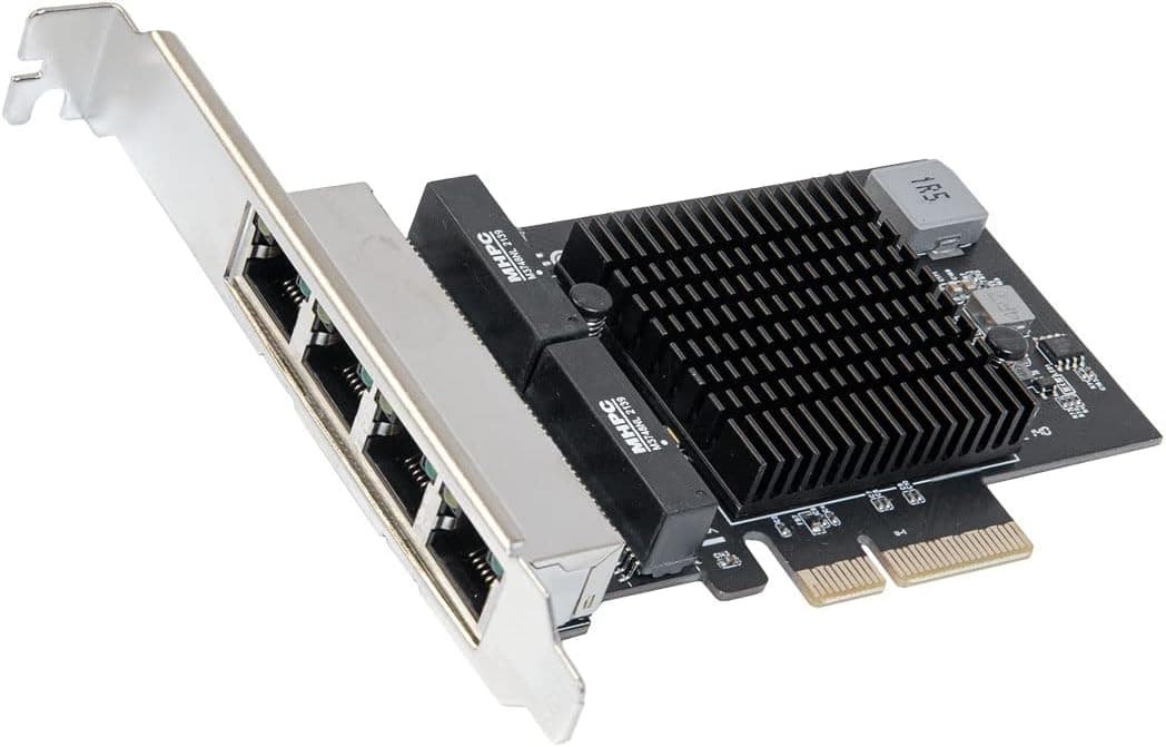 IO CREST クアッド2.5ギガビットイーサネット PCI Express PCI-E ネットワークインターフェースカード 10