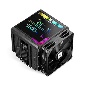 Thermalright Peerless Assassin 140 デジタルブラック CPUクーラーエア 6本のヒートパイプ付き磁気ディスプレイボードトップカバー ヒートシンク CPUクーラー AM4