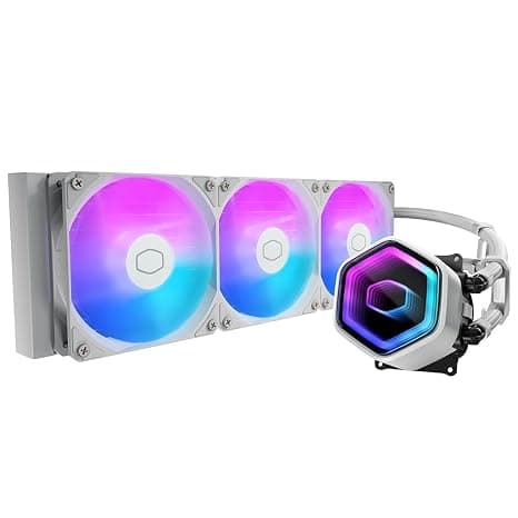 CoolerMaster MasterLiquid Core II 360 White ARGB X6G2 デュアルチャンバーポンプ採用「MasterLiquid Core II X6G2」シリーズ360mm水冷CPUクーラー ホワイトモデル [MLW-D36M-A18PA-JW]