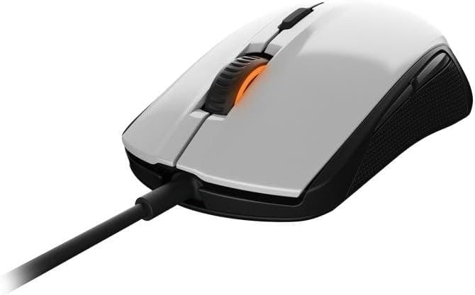 SteelSeries Rival 100 white 62335 — Optical gaming mouse for right-handed users