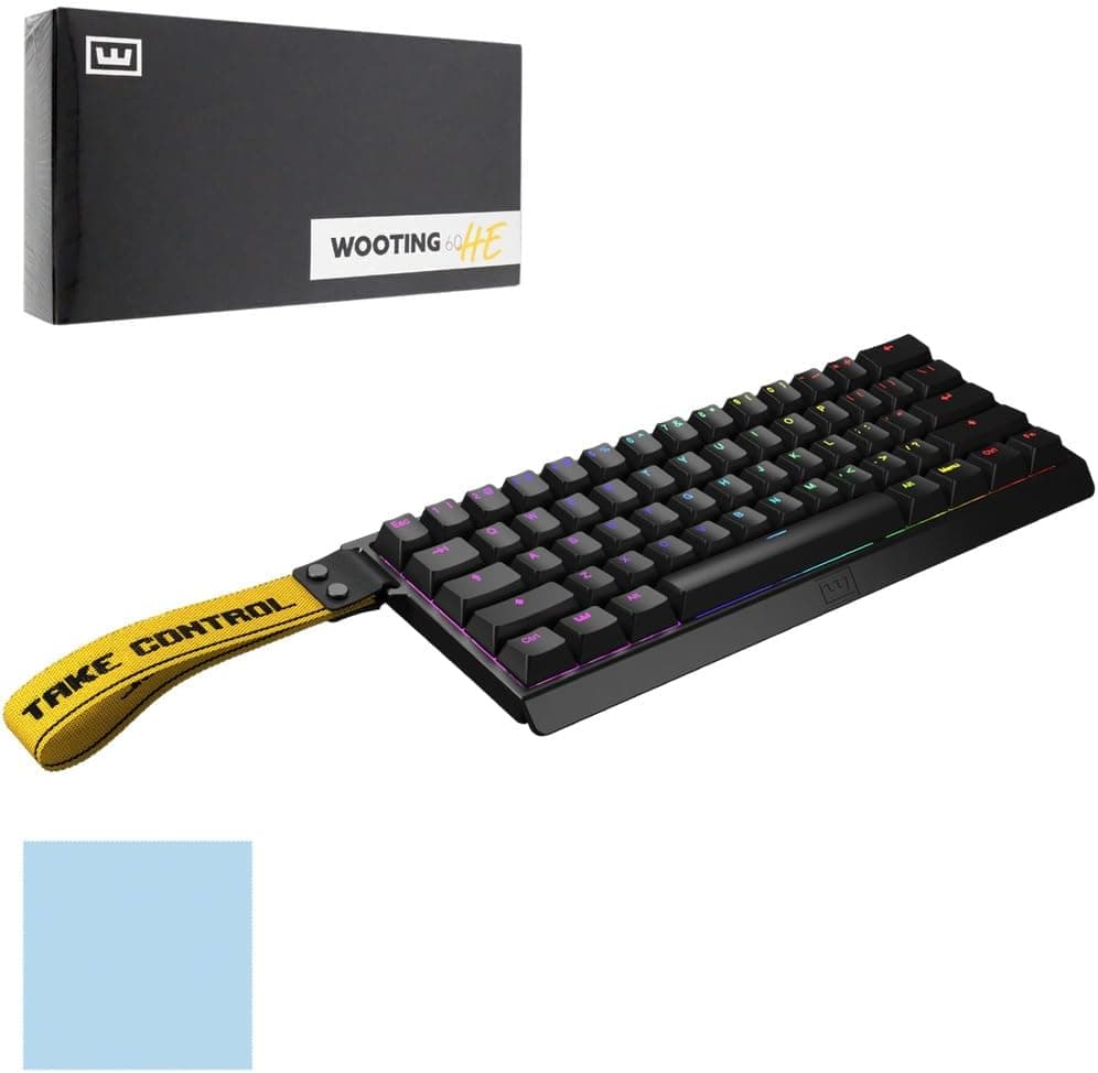 【国内正規代理店】 Wooting 60HE + ARM ANSI-US PBT Lekker Linear60 US 配列ラビットトリガー ウーティングキーボードラピッドトリガー 搭載ゲーミングキーボードアクチュエーションポイント英語配列有線 60%サイズキーボードキーリマップ変更可低遅延 【オリジナ