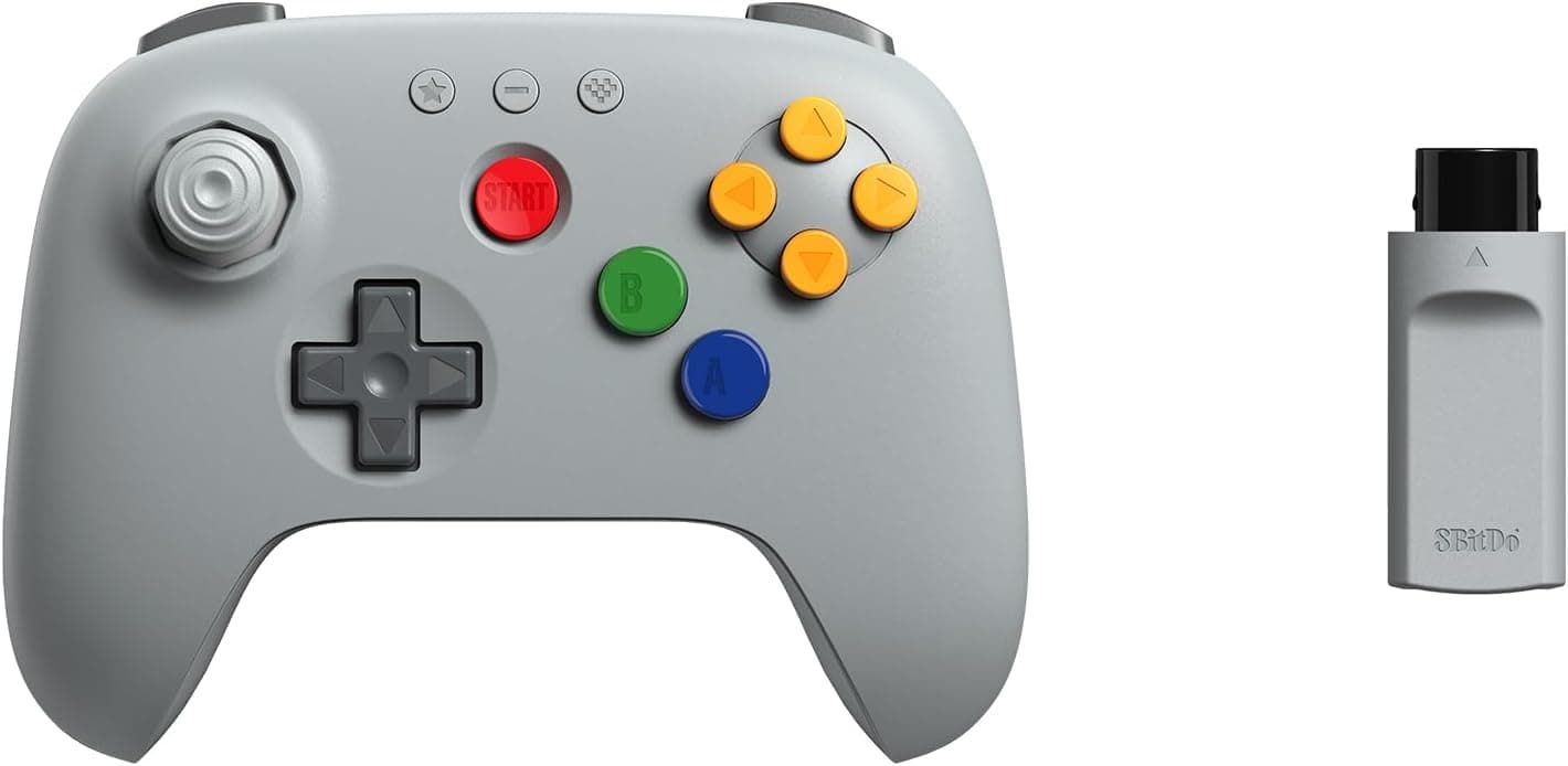 8BitDo 64 2.4G ワイヤレス コントローラー (オリジナル N64 コンソール