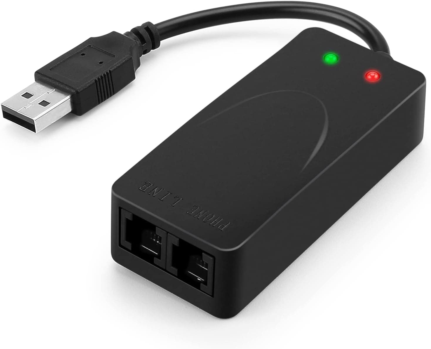 AGPTEK USB 2.0外付けFAXモデム Conexant CX93010搭載・IN/OUTデュアルRJ11