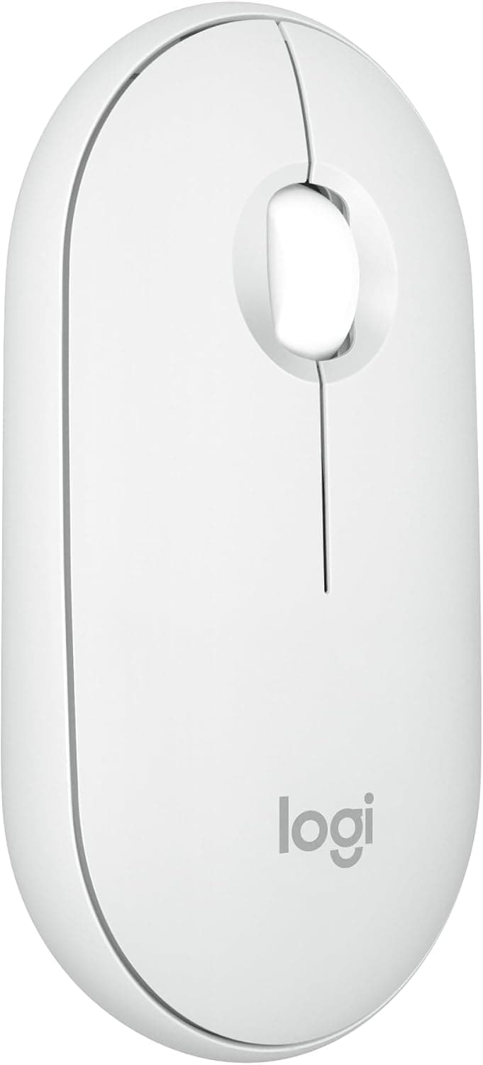 Logitech (Logicool) Pebble Mouse 2 M350S ワイヤレスマウス Bluetooth 静音マルチデバイススリムコンパクト軽量 Tonal White オフホワイト白 [海外パッケージ品]