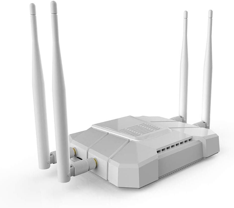 Wiflyer ホワイト 4G LTE ルーター 1200Mbps ワイヤレスルーター 4G LTE ホットスポット SIMカードスロット付き TFカード USBポートとEC25モジュール(WE1326-KC)