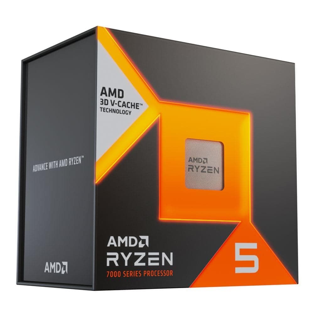 AMD RYZEN 5 7600X3D Raphael AM5 4.1GHZ 6コアボックスプロセッサー - ヒートシンクは付属しません