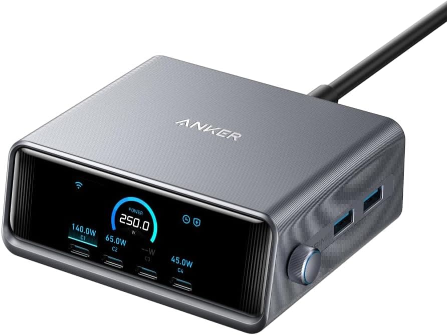 Anker Prime 充電器 250W 6ポート GaN USB PD充電器