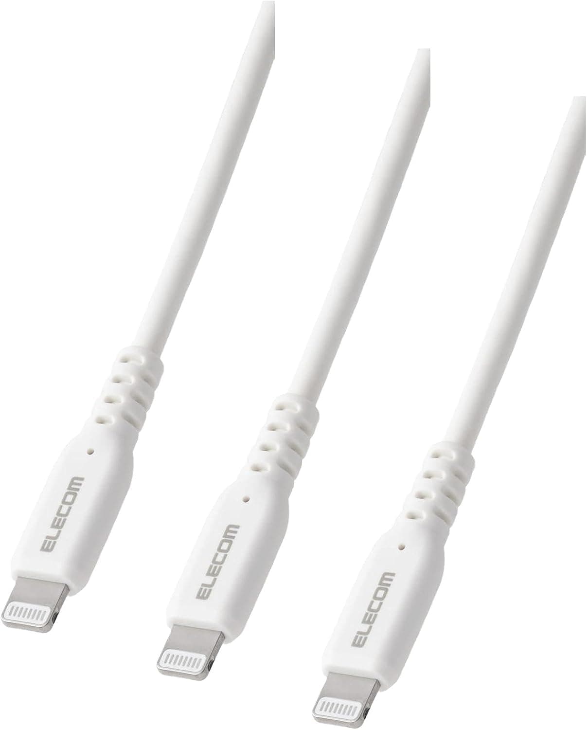 エレコムライトニングケーブル usb-c to Lightning 1m Apple認証品 60W 高速 iPhone 充電 【Mfi認証】 ホワイト MPA-CLEC10WH (× 3)