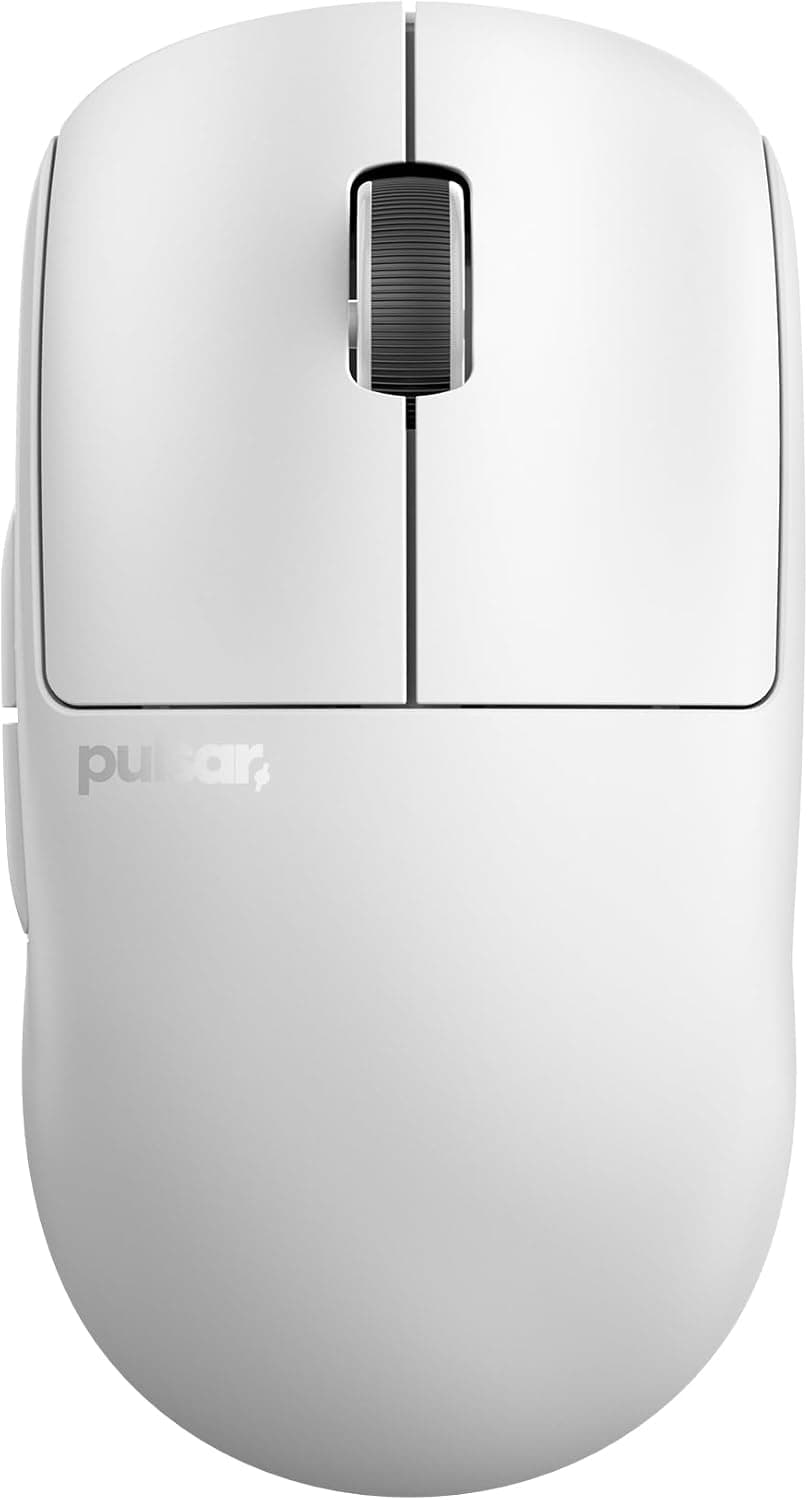 Pulsar Gaming Gears X2V2 ワイヤレスゲーミングマウス超軽量 53グラム左右対称 2.4Ghz 1ms 26000 DPI Optical Sensor PAW3395 国内正規品ホワイト