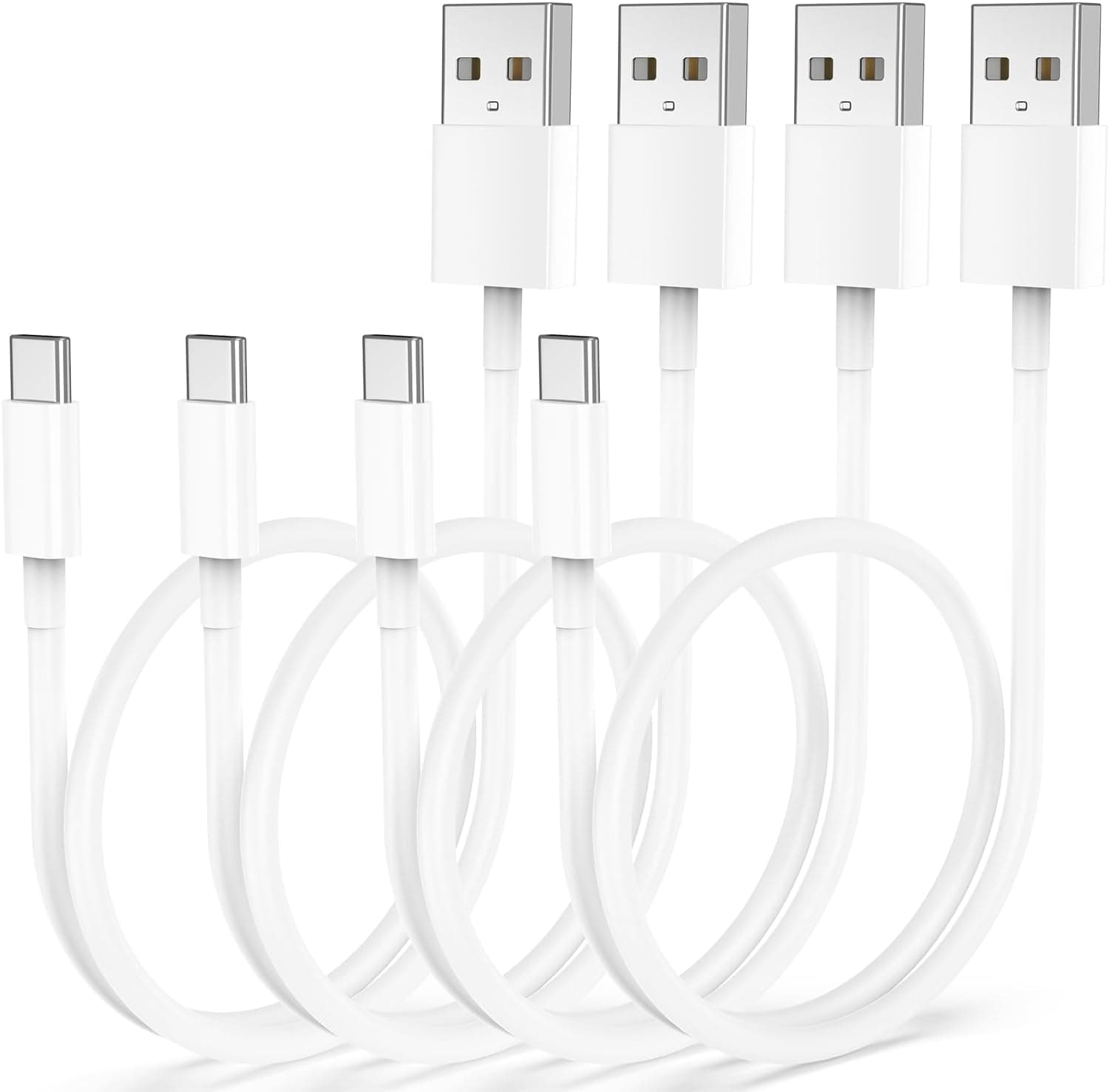 Vienceen 1フィート USB CarPlayコード 18インチ USB A - USB Cケーブル [4本パック] ショートタイプC充電コード iPhone 17