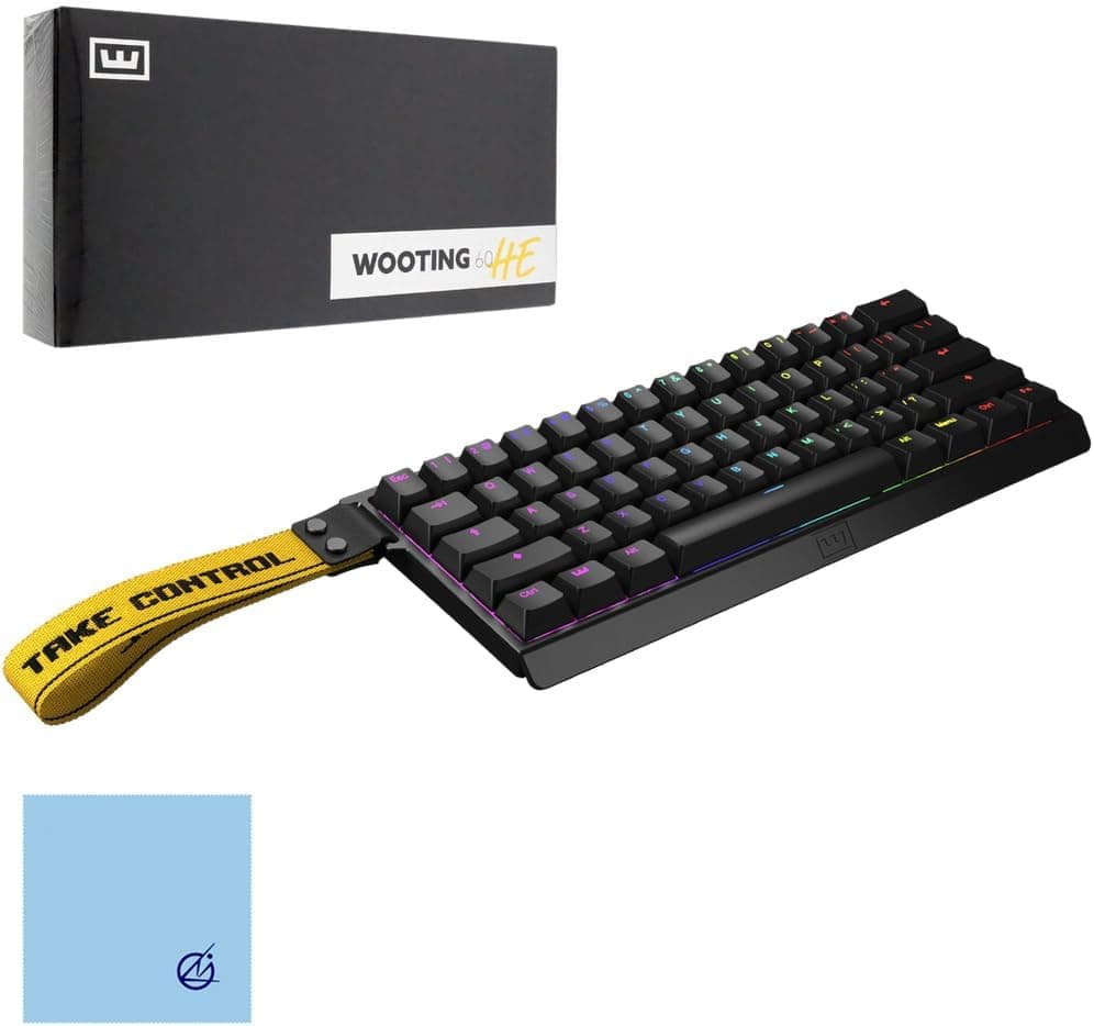 国内正規品 Wooting 60HE+ ゲーミングキーボード Wooting60HE + ARM ANSI-US PBT Lekker Linear60 US 配列ラビットトリガー ウーティングキーボードラピッドトリガー 搭載ゲーミングキーボードアクチュエーションポイント英語配列有線 60%サイズキーボード
