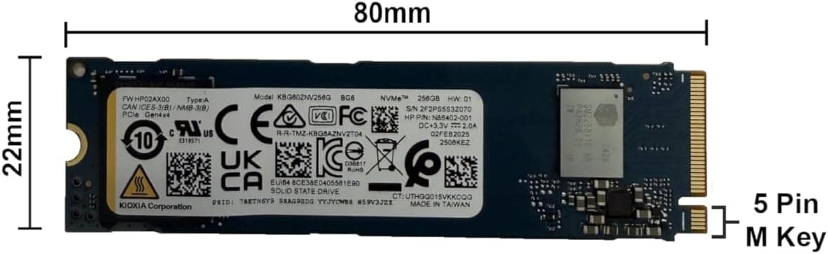 KIOXIA SSD 256GB BG6 NVMe PCIe Gen4 x4 M.2 2280 KBG60ZNV256G ソリッドステートドライブ