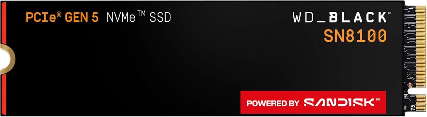 WD_BLACK 4TB SN8100 NVMe SSD 内蔵ソリッドステートドライブ - Gen 5 PCIe 5.0x4