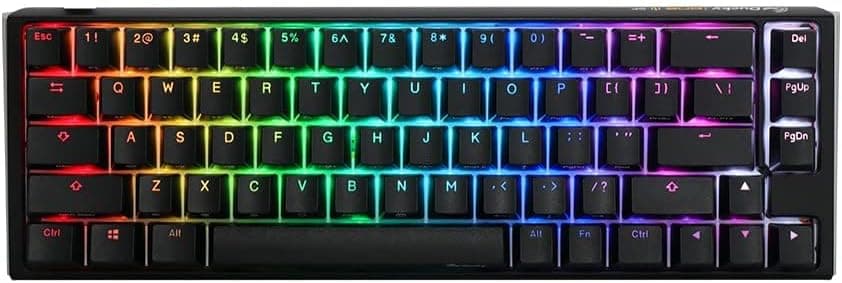 Ducky One 3 SF 65% メカニカルキーボード:Quack Mechanics Dampening ホットスワップ対応 Cherry MX シルバースイッチ高密度PBT トリプルショットキーキャップ RGB US ブラック日本正規代理店保証品
