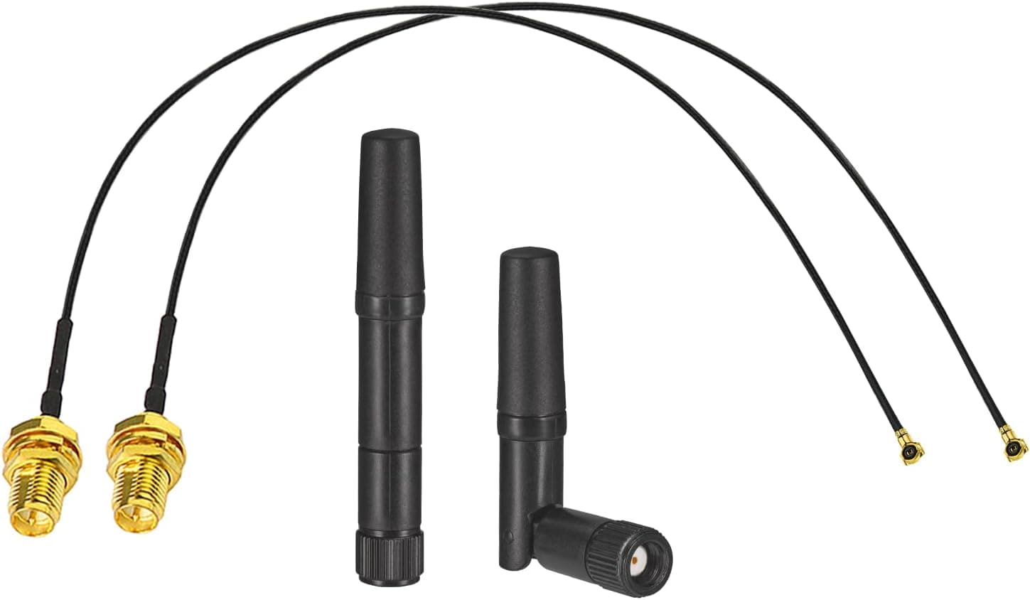 Eightwood デュアルバンド小型 WiFi アンテナキット M.2 NGFF WiFiカード用
