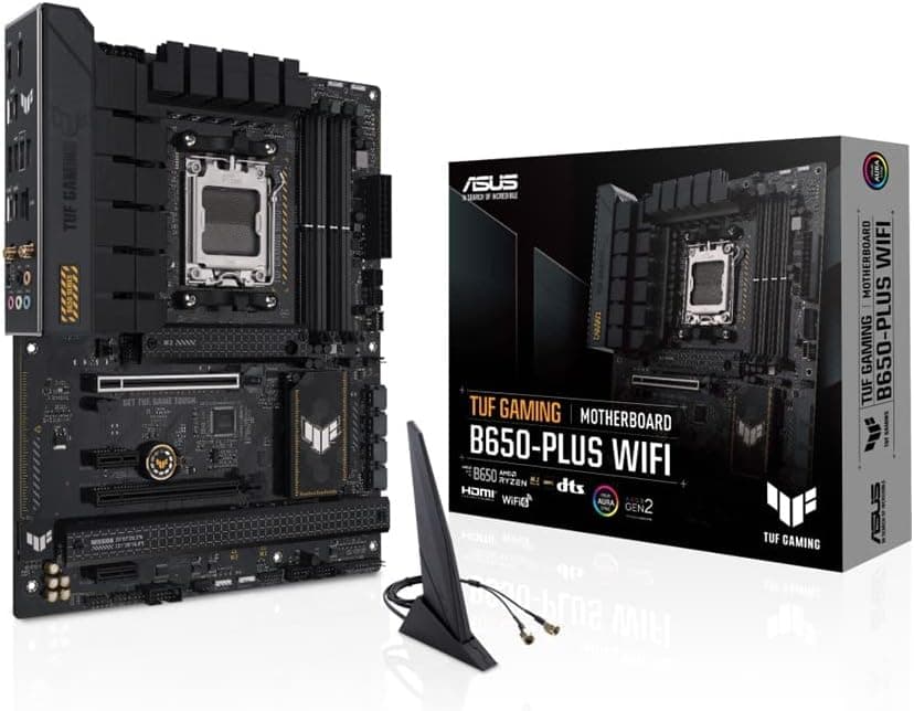 ASUS TUF GAMING B650-PLUS WIFI AMD Ryzen 7000 シリーズ AM5 対応 B650 搭載 ATX マザーボード