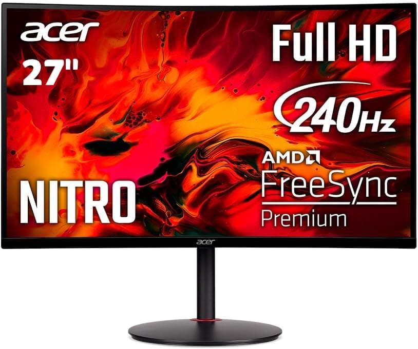 Acer Nitro XZ270 X2bmiiphx 27インチ 1500R湾曲 フルHDゲーミングモニター