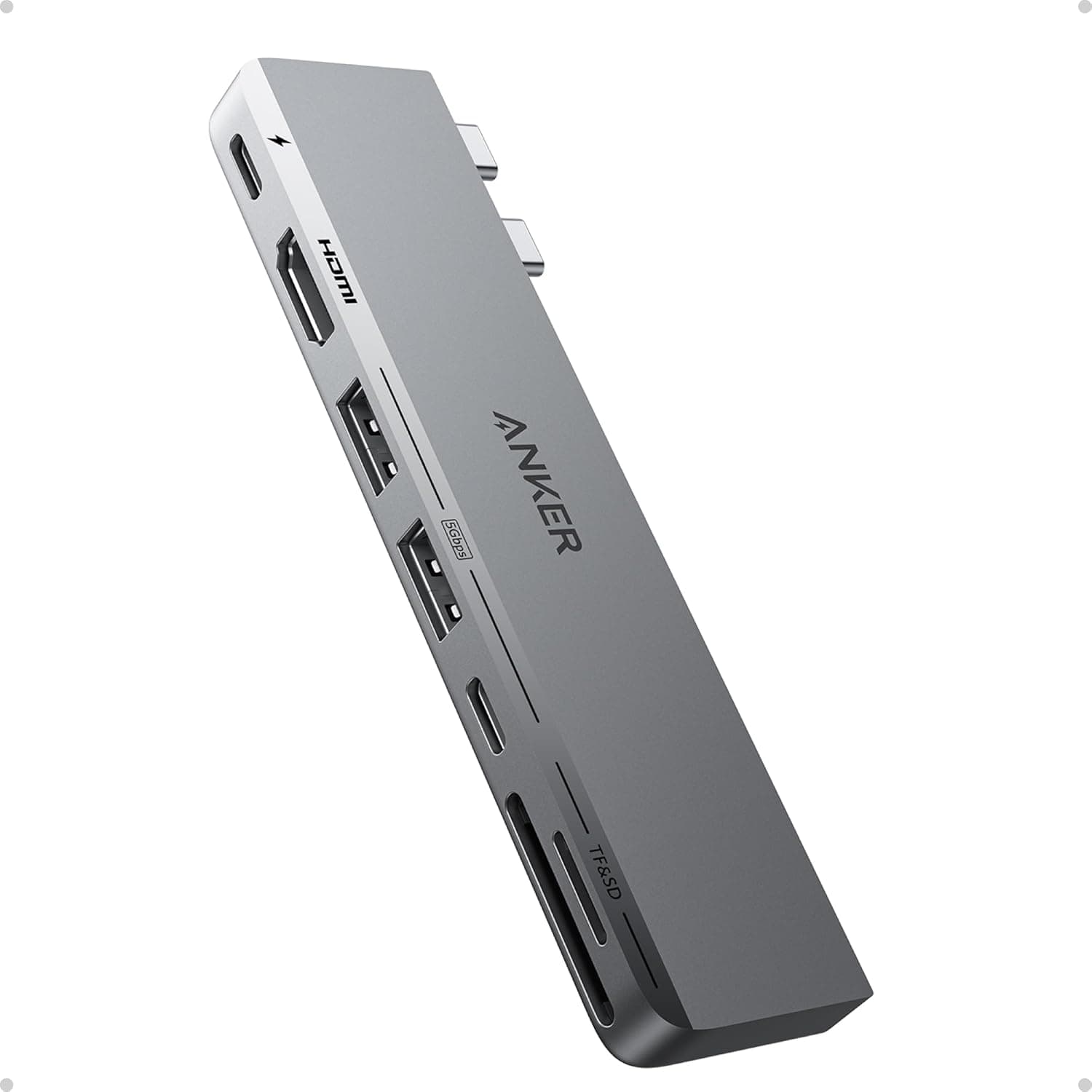 Anker (アンカー) USB Cハブ MacBook用 Anker 547 USB-Cハブ (7-in-2) Thunderbolt 4 USB Cポート 4K HDMI USB C 2つのUSB Aデータポート MacBook Pro 13インチ MacBook Air M1