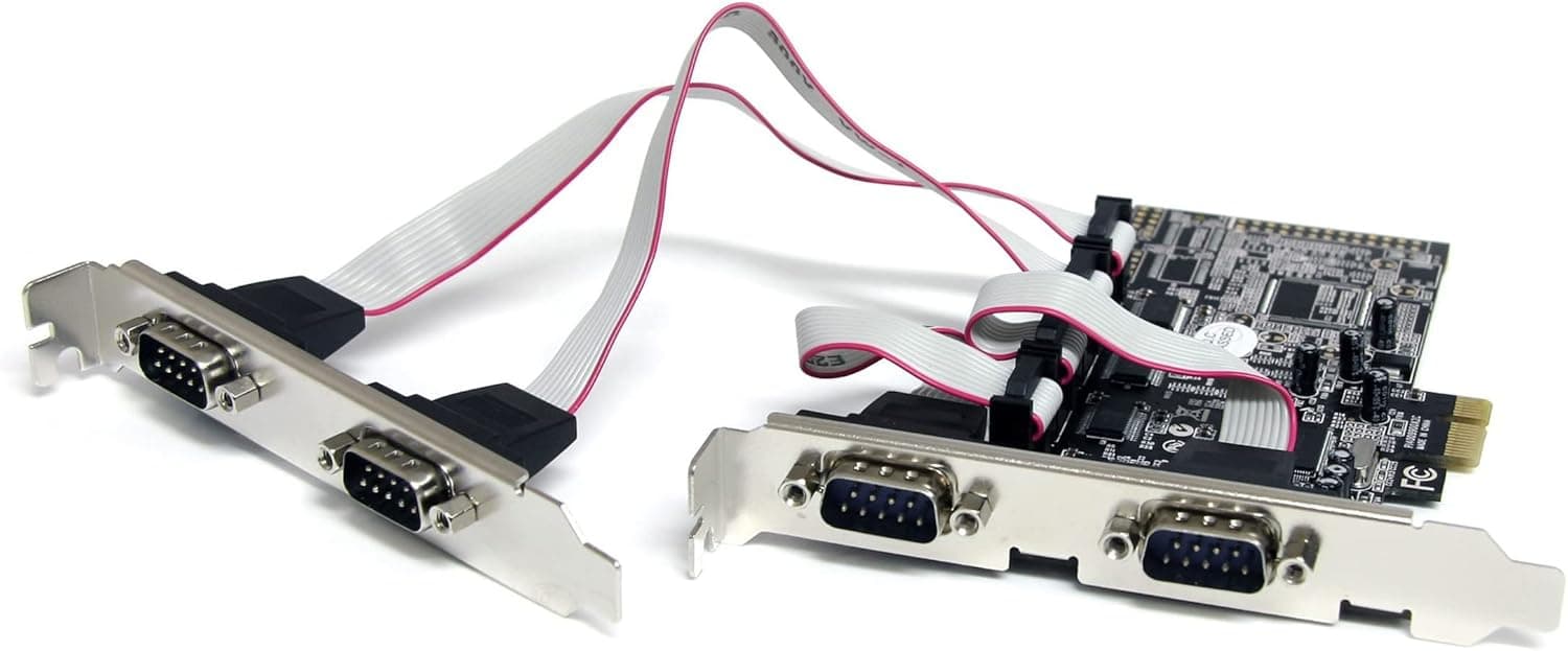 StarTech.com シリアル 4ポート増設 PCI Expressインターフェースカード 4x RS232Cポート拡張用 PCIe x1接続ボード 16550 UART内蔵 PEX4S553