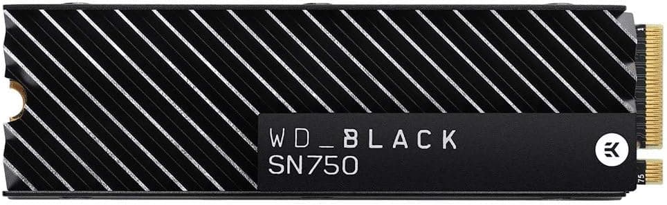 WESTERN DIGITAL WD Black SN750 SSD M.2 PCIe Gen 3x4 with NVME 500GB heatsink