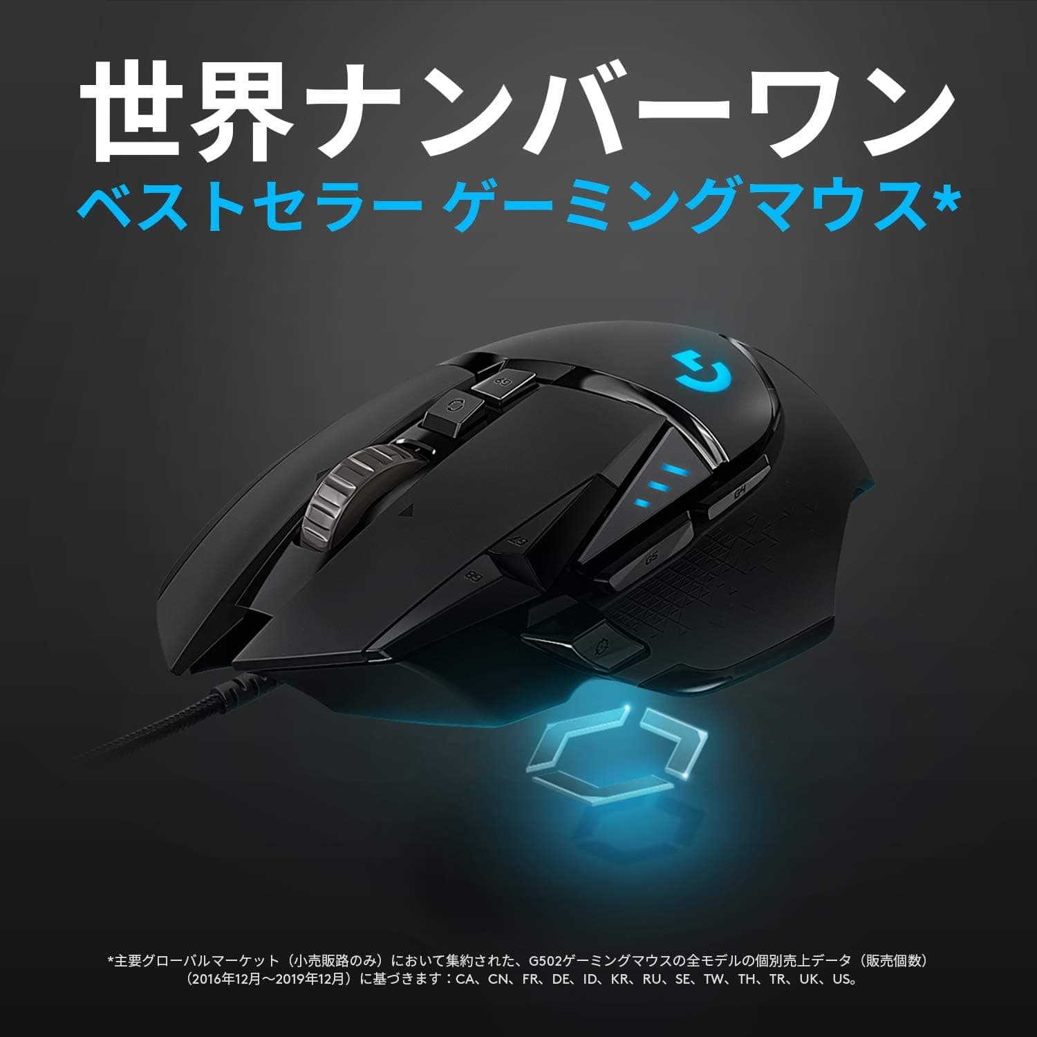 Logicool G ゲーミングマウス有線 G502 HEROセンサー 11個プログラムボタン LIGHTSYNC RGB 高速スクロールウエイト調整システム G502RGBh 国内正規品