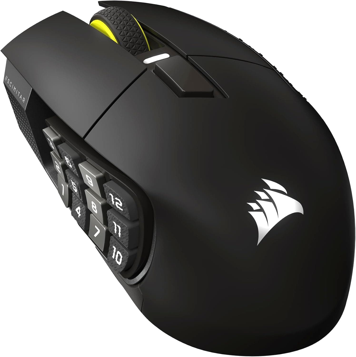 CORSAIR SCIMITAR ELITE WIRELESS SE MMOに最適な多ボタンのワイヤレスゲーミングマウスプログラム可能な16ボタン MARKSMAN S 33Kセンサー Elgato Virtual Stream Deckワイヤレス Bluetooth ブラック CH-9314014-AP